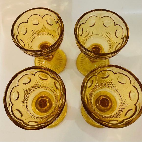 Amber color drinking glasses - Picture 12 of 12